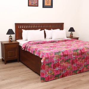Jaipur Print Tagai Work Double Bedsheet (108 x 90 in) 09