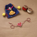 Hand Embroidered Thread Work Rakhi 27