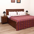 Purple - Jaipur Print Tagai Work Double Bedsheet (108 x 90 in) 10
