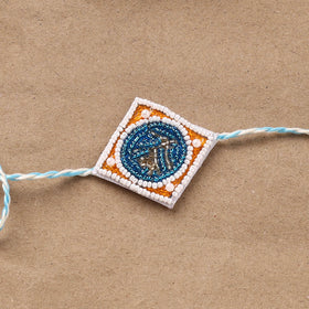 Hand Embroidered Thread Work Rakhi 29