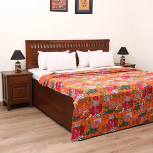 Jaipur Print Tagai Work Double Bedsheet (108 x 90 in) 11