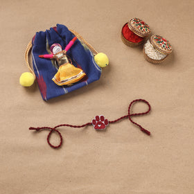 Hand Embroidered Thread Work Rakhi 31