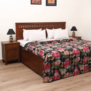 Jaipur Print Tagai Work Double Bedsheet (108 x 90 in) 12