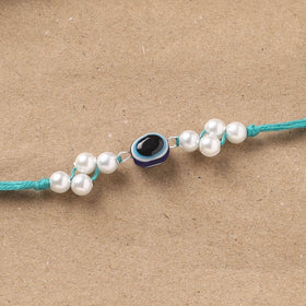Handmade Beads Evil Eye Rakhi 07