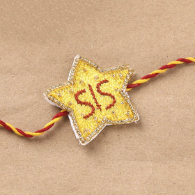 Hand Embroidered Thread Work Rakhi 28