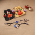 Handmade Beads Evil Eye Bhaiya Bhabhi Rakhi Set 05
