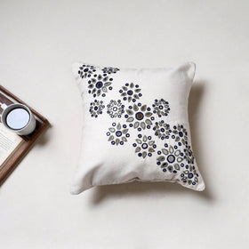 Kutch Hand Embroidery Mirror Work Cushion Cover (16 x 16 in) 20