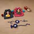Handmade Beads Shell Work Rakhi & Lumba Set 112