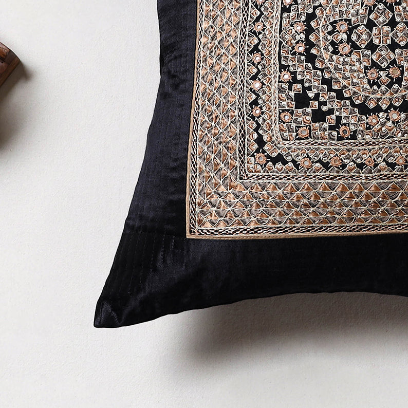 Kutch Neran Hand Embroidery Cushion Cover (16 x 16 in) 17