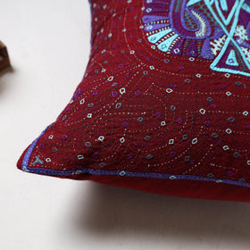 Kutch Dhebariya Hand Embroidery Cushion Cover (16 x 16 in) 15