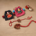 Handmade Thread Work Rakhi with Lumba Set 10