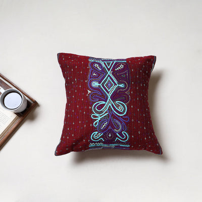 Kutch Dhebariya Hand Embroidery Cushion Cover (16 x 16 in) 14