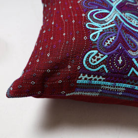 Kutch Dhebariya Hand Embroidery Cushion Cover (16 x 16 in) 14