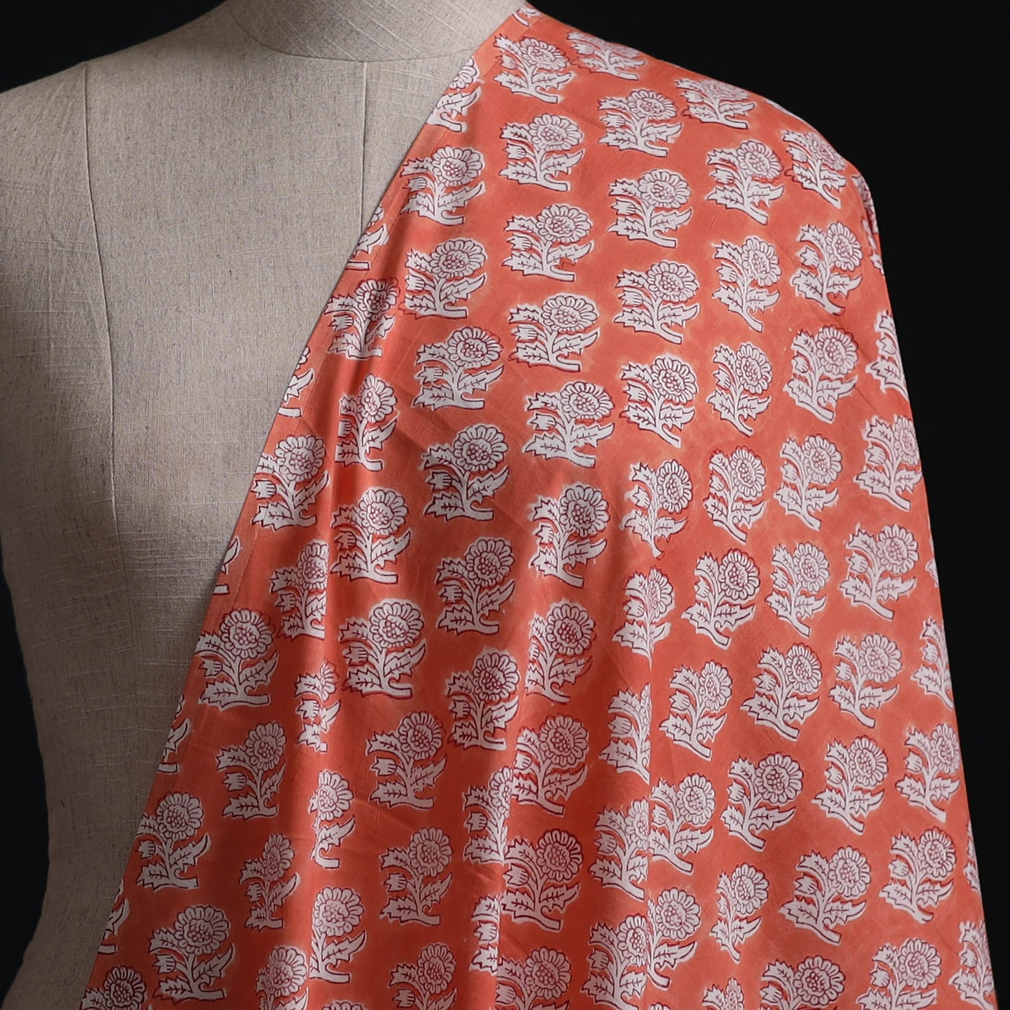 Sanganeri Hand Block Print Cotton Fabric 03