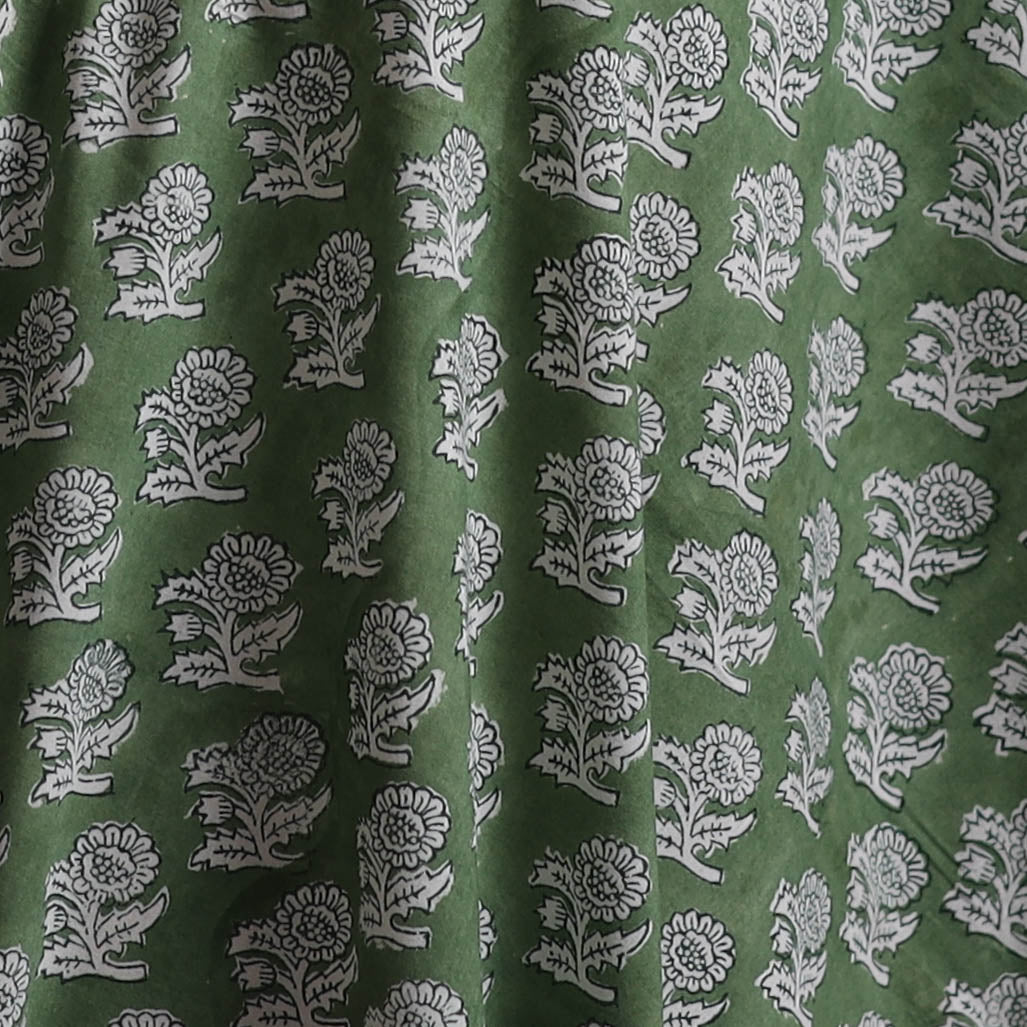 Sanganeri Hand Block Print Cotton Fabric 05