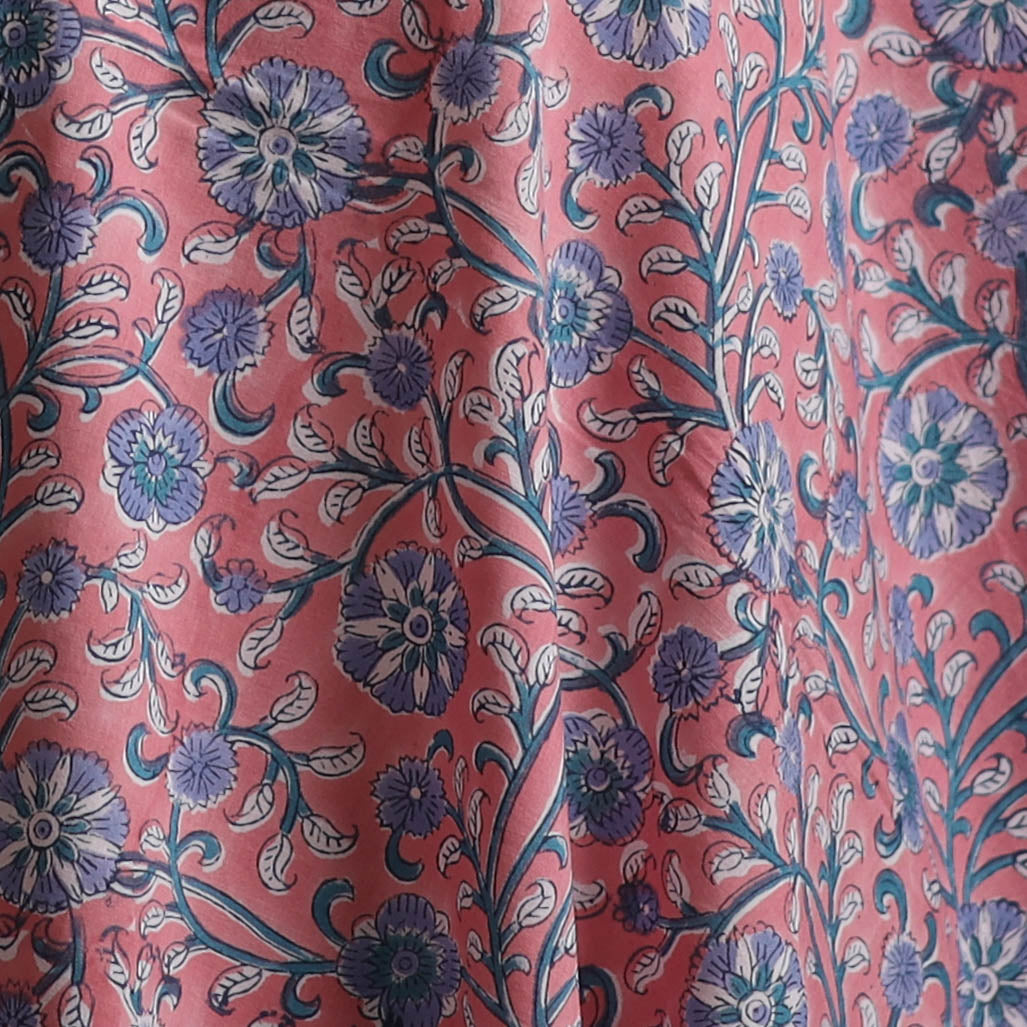 Sanganeri Hand Block Print Cotton Fabric 10