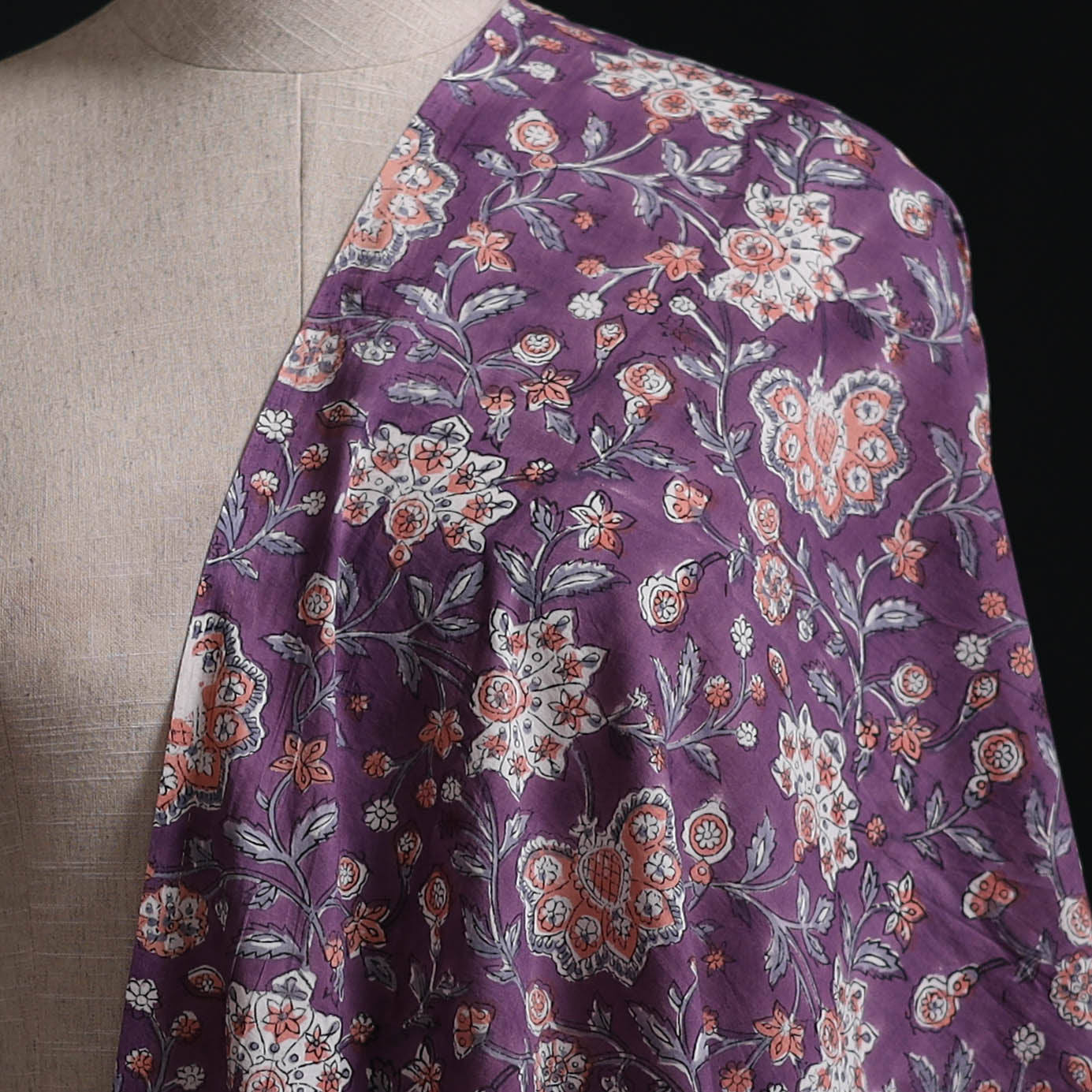 Sanganeri Hand Block Print Cotton Fabric 11