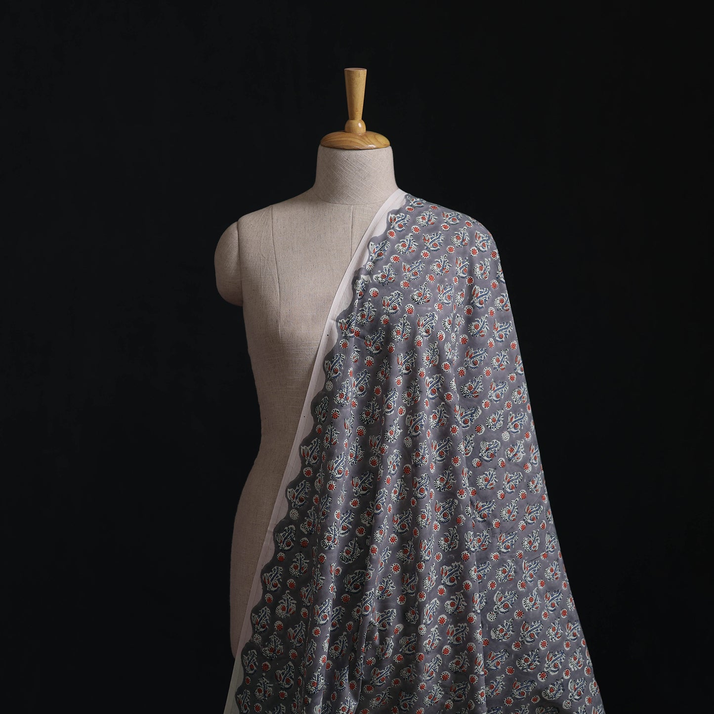 Sanganeri Hand Block Print Cotton Fabric 12