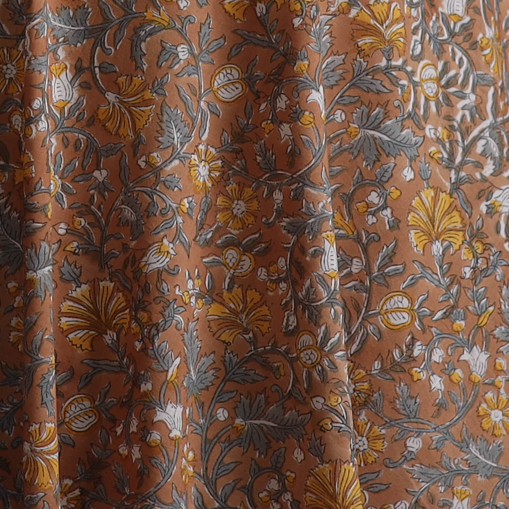 Sanganeri Hand Block Print Cotton Fabric 17