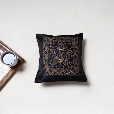 Kutch Pakko Hand Embroidery Cushion Cover (12 x 12 in) 07