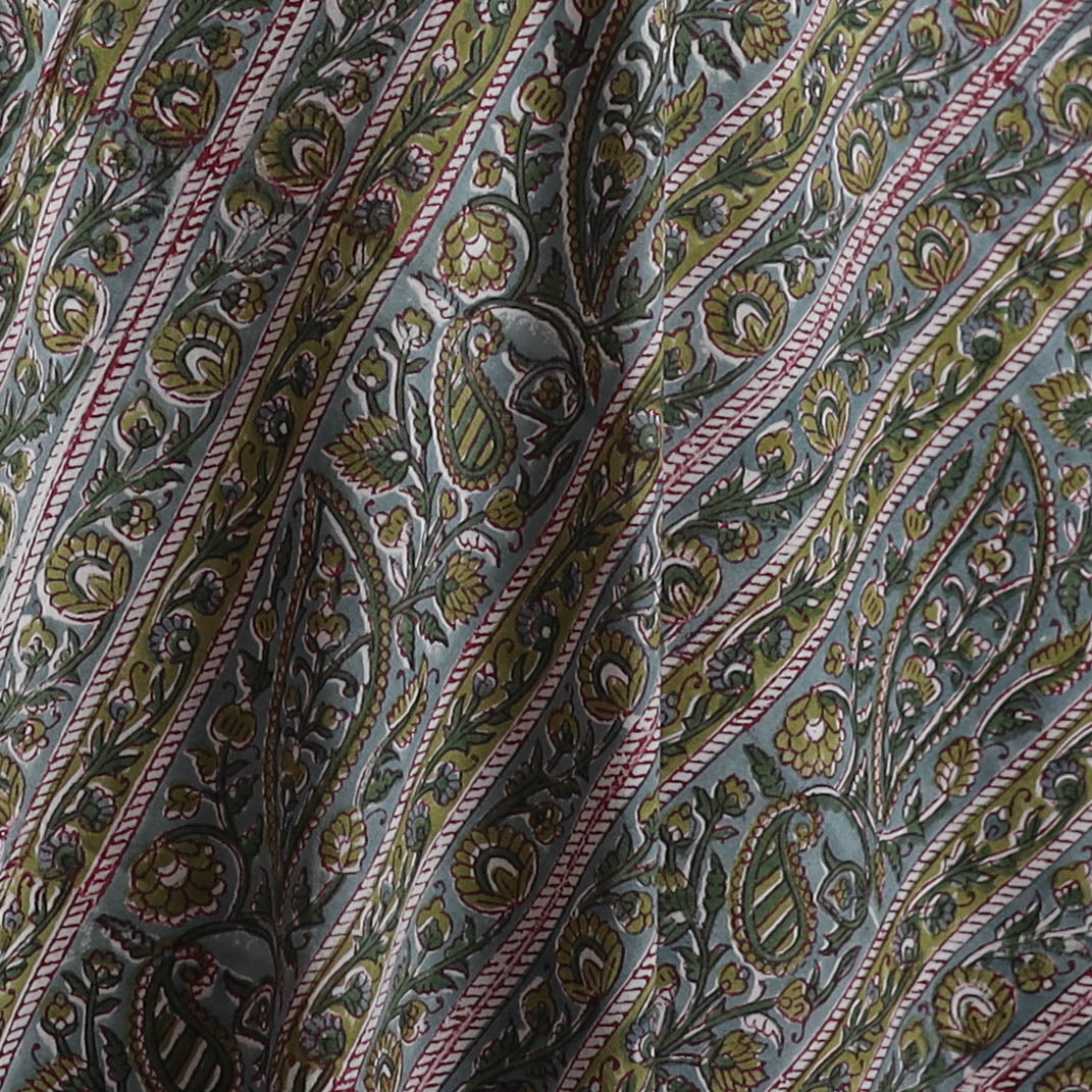 Sanganeri Hand Block Print Cotton Fabric 18