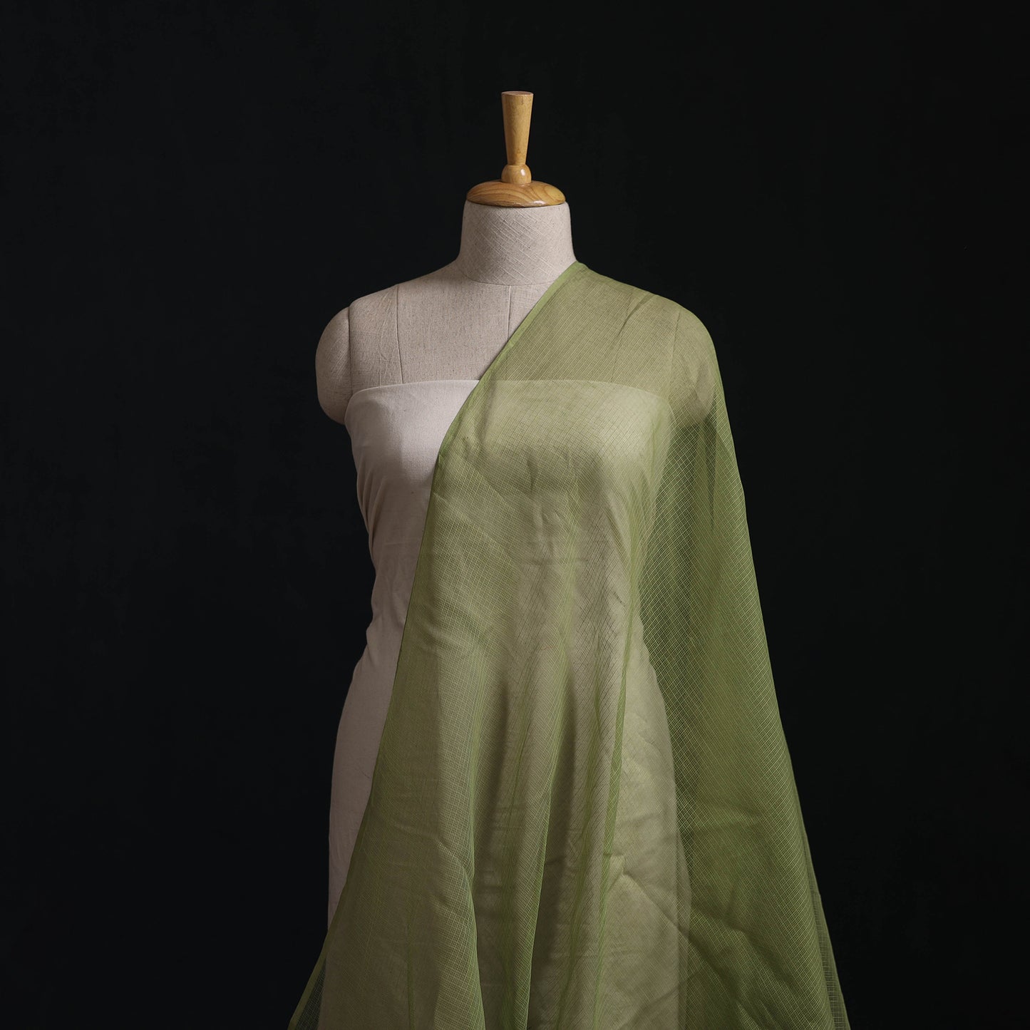 Kota Doria Cotton Plain Fabric 01