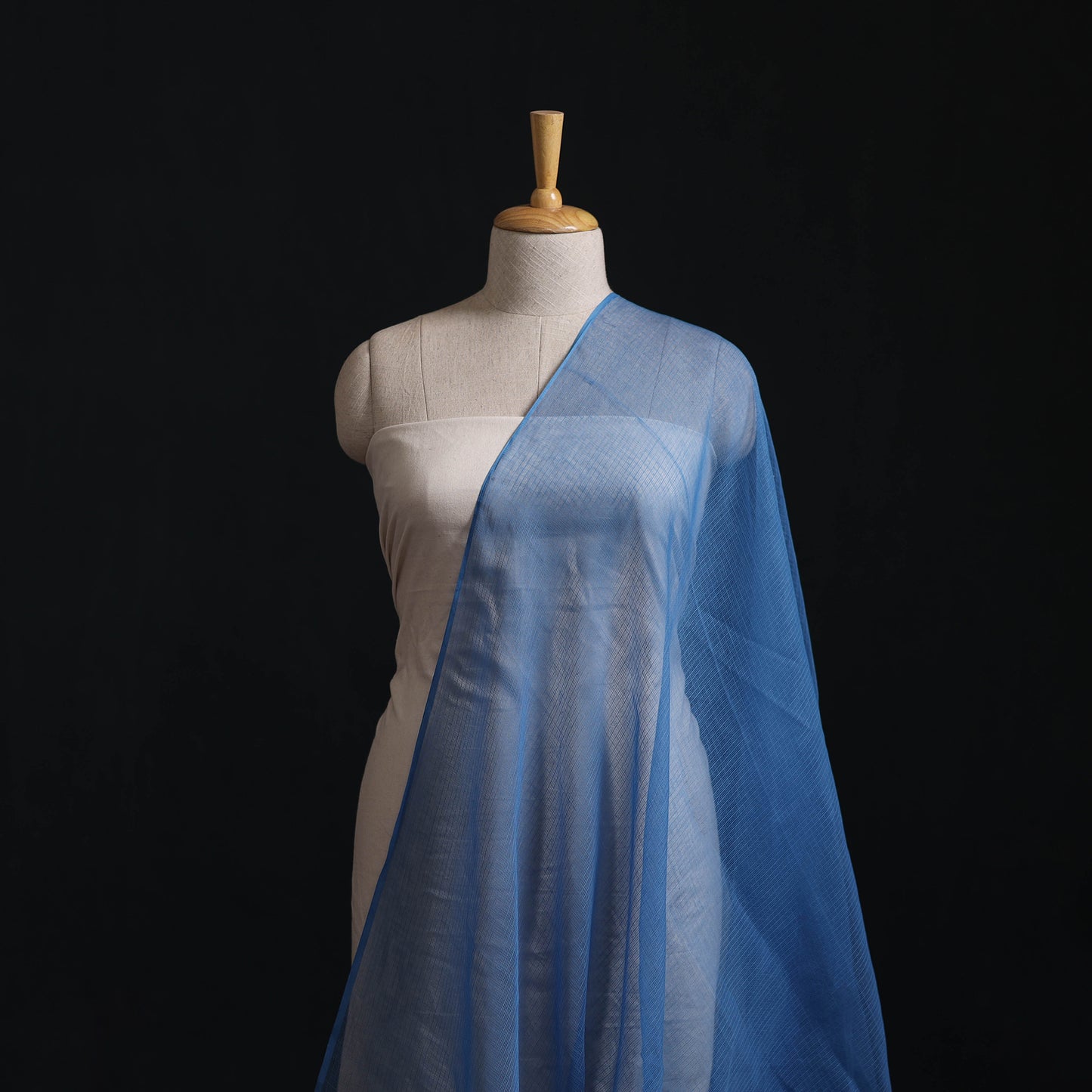 Kota Doria Cotton Plain Fabric 04