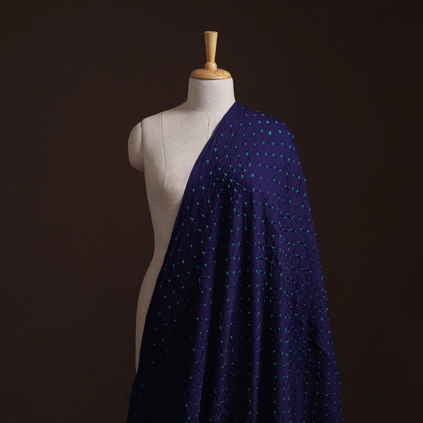 Purple - Kutch Tie-Dye Bandhani Cotton Fabric 03