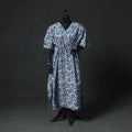 Green - Hand Block Batik Print Cotton Kaftan (Long) 12
