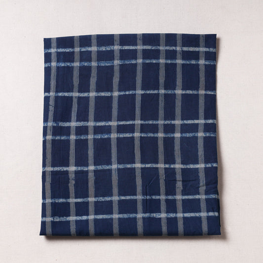 Blue - Akola Block Printed Cotton Precut Fabric