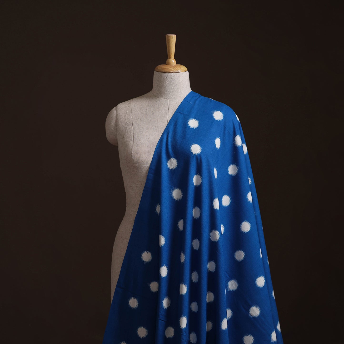 Pochampally Double Ikat Handloom Cotton Fabric (Count 2/40) 02