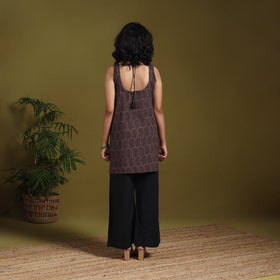 Brown - natural dyed cotton short bagh kurta 16