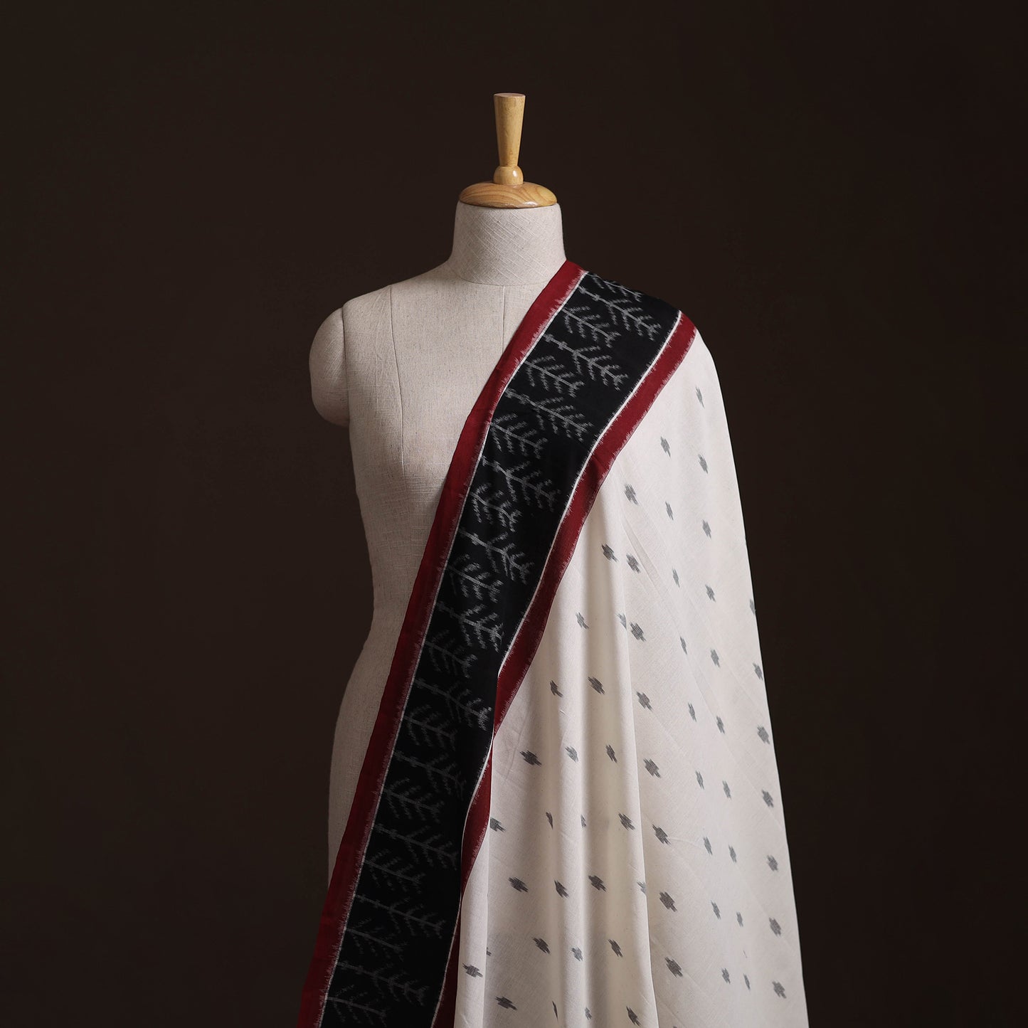 Pochampally Double Ikat Handloom Cotton Fabric (Count 2/60) 12