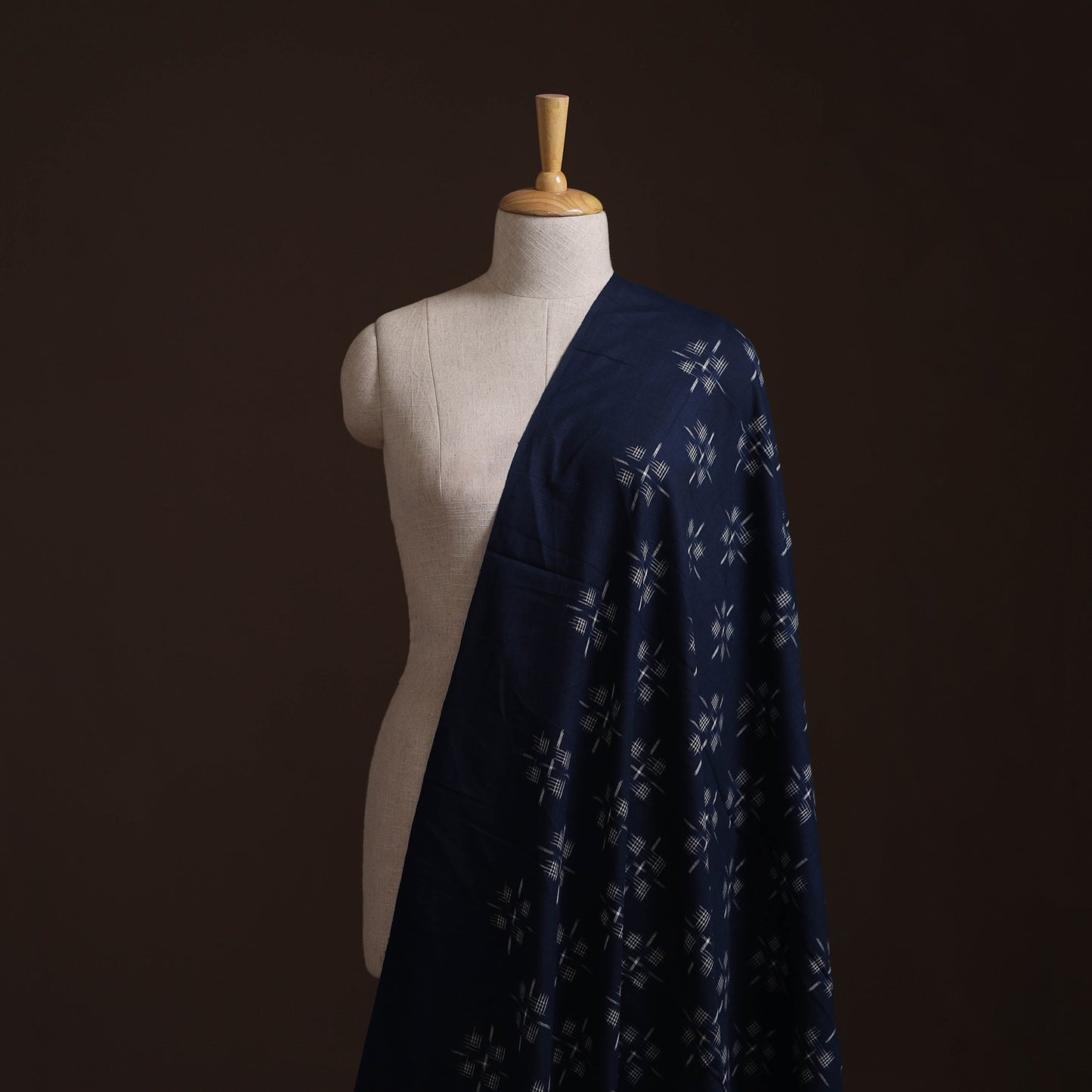 Pochampally Double Ikat Handloom Cotton Fabric (Count 2/60) 14