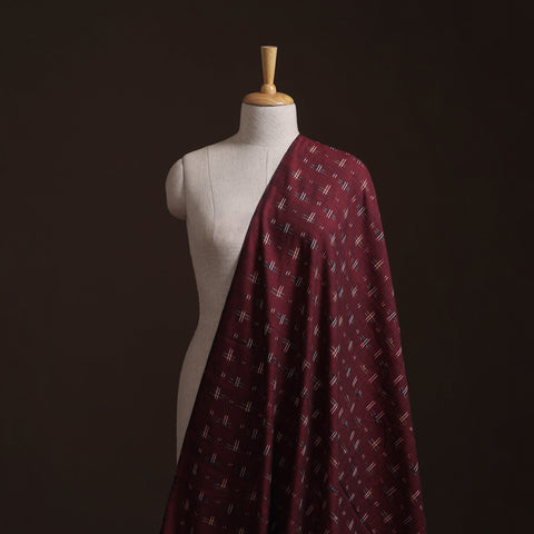 Pochampally Double Ikat Handloom Cotton Fabric (Count 2/40) 15