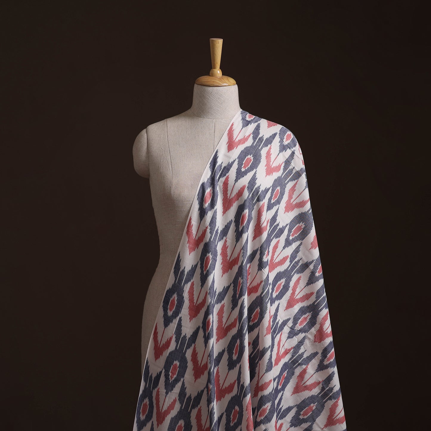 Pochampally Ikat Handloom Cotton Fabric (Count 2/60) 22