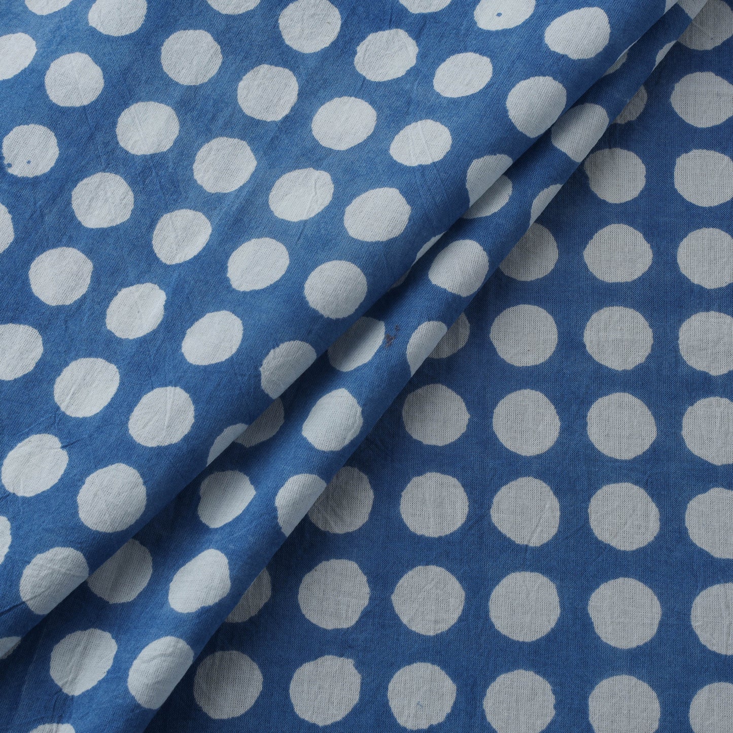 Bagh Hand Block Indigo Print Pure Mul Cotton Natural Dyed Fabric 06