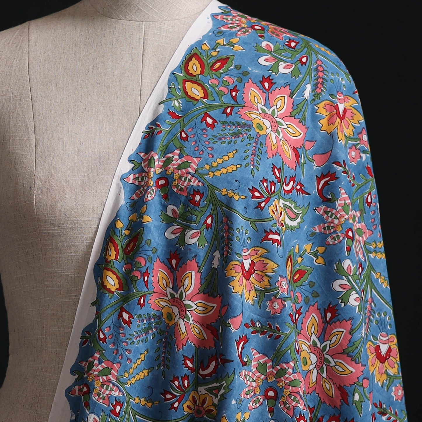 Sanganeri Hand Block Print Cotton Fabric 01