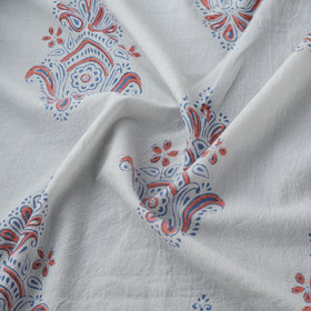 Bagh Hand Block Indigo Print Pure Mul Cotton Natural Dyed Fabric 01