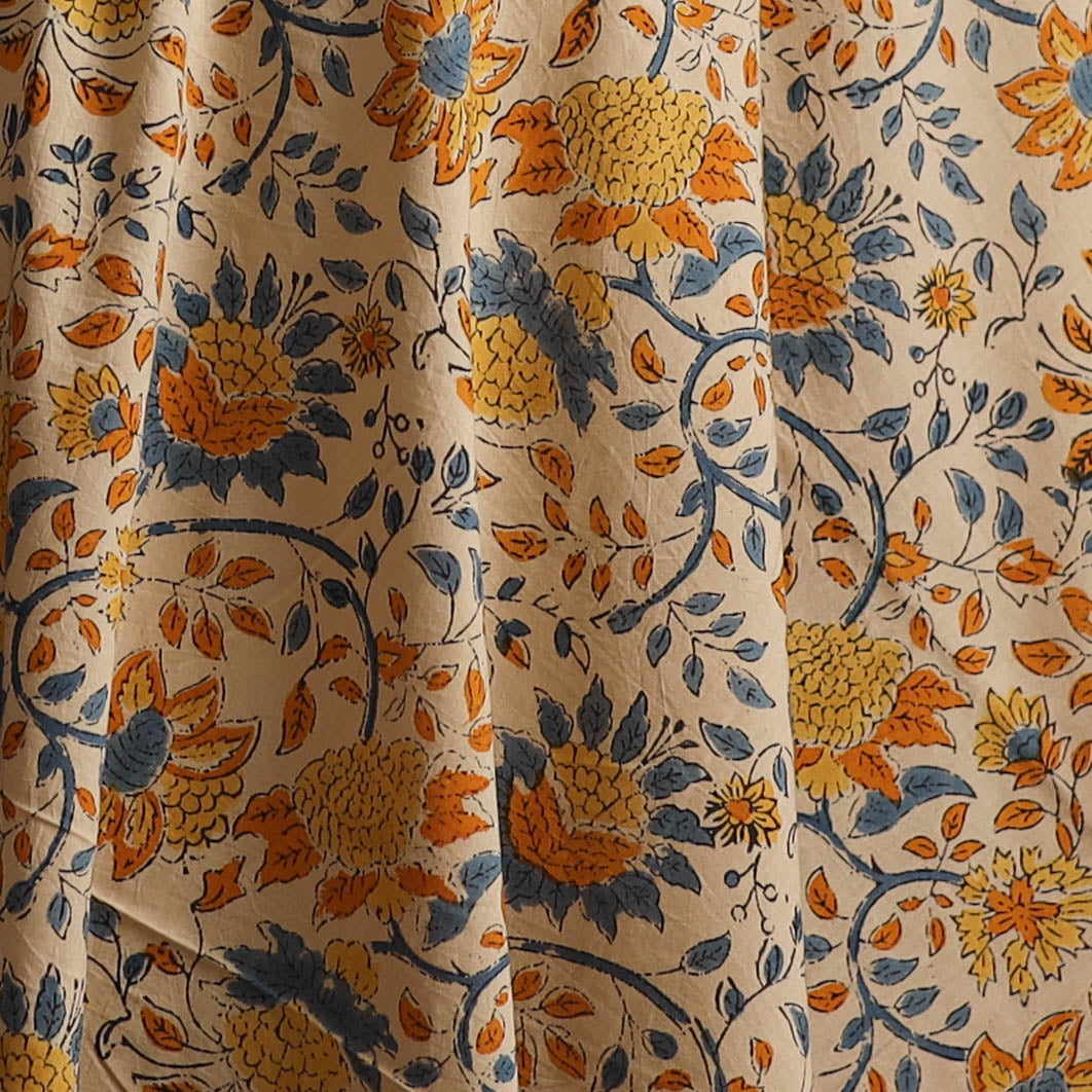 Sanganeri Hand Block Print Cotton Fabric 04