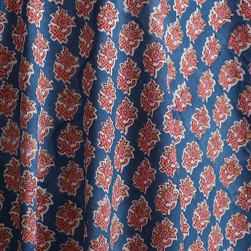 Sanganeri Hand Block Print Cotton Fabric 05