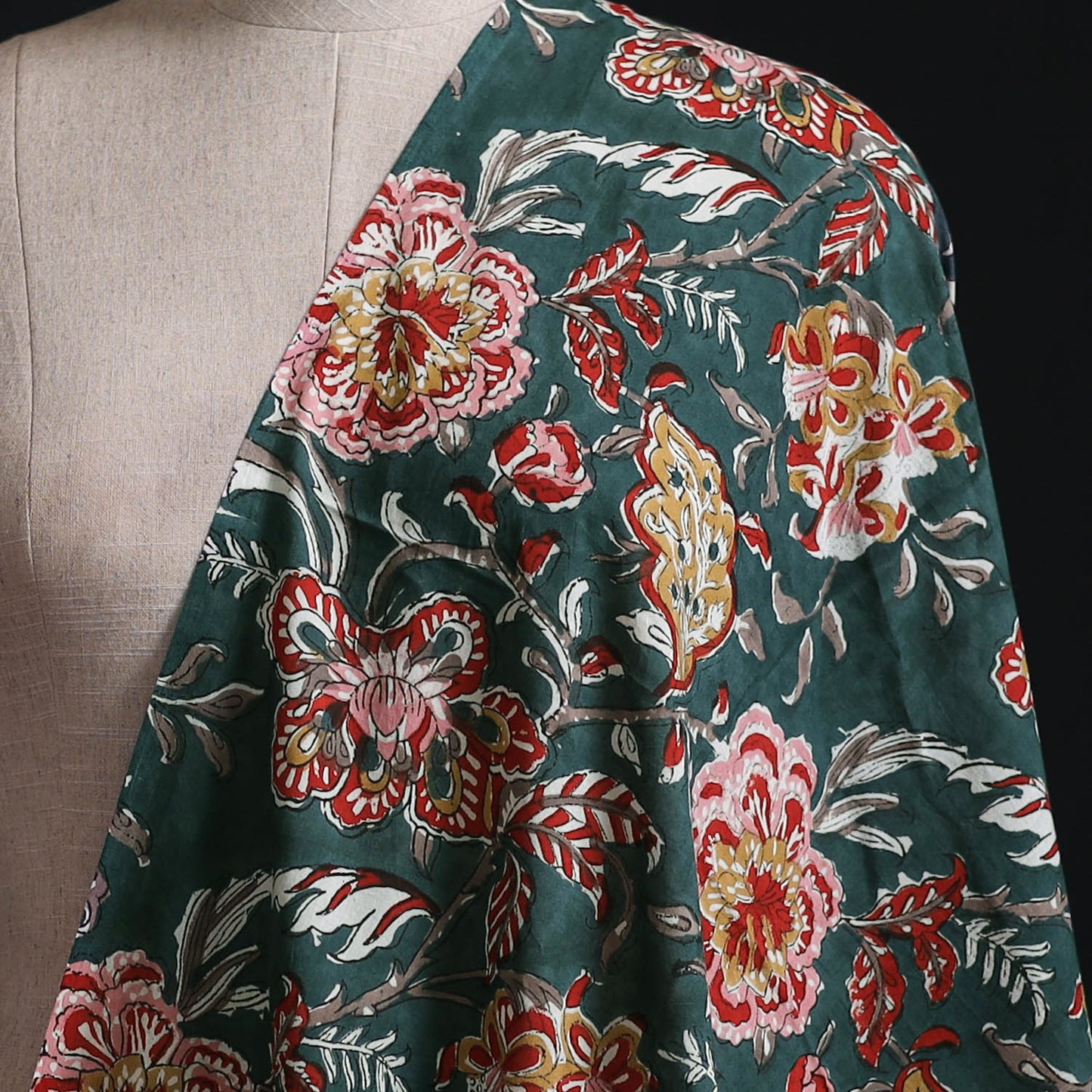 Sanganeri Hand Block Print Cotton Fabric 07