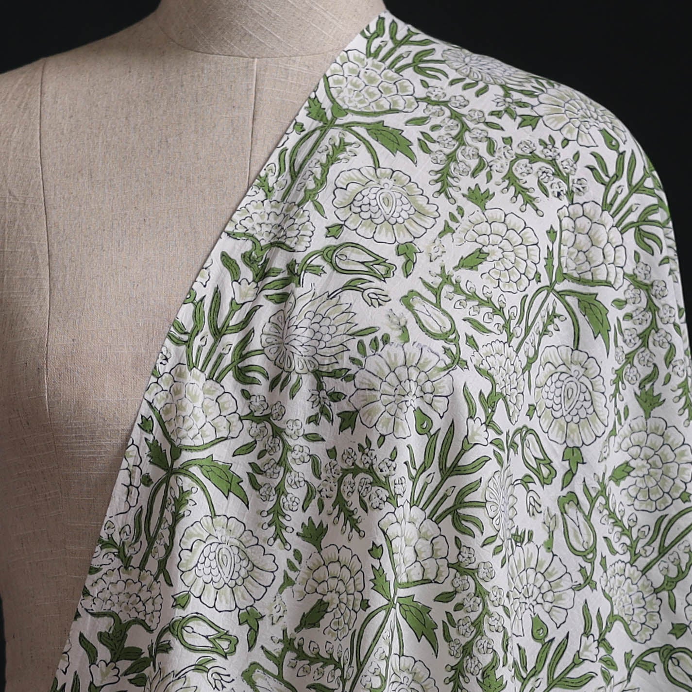 Sanganeri Hand Block Print Cotton Fabric 09