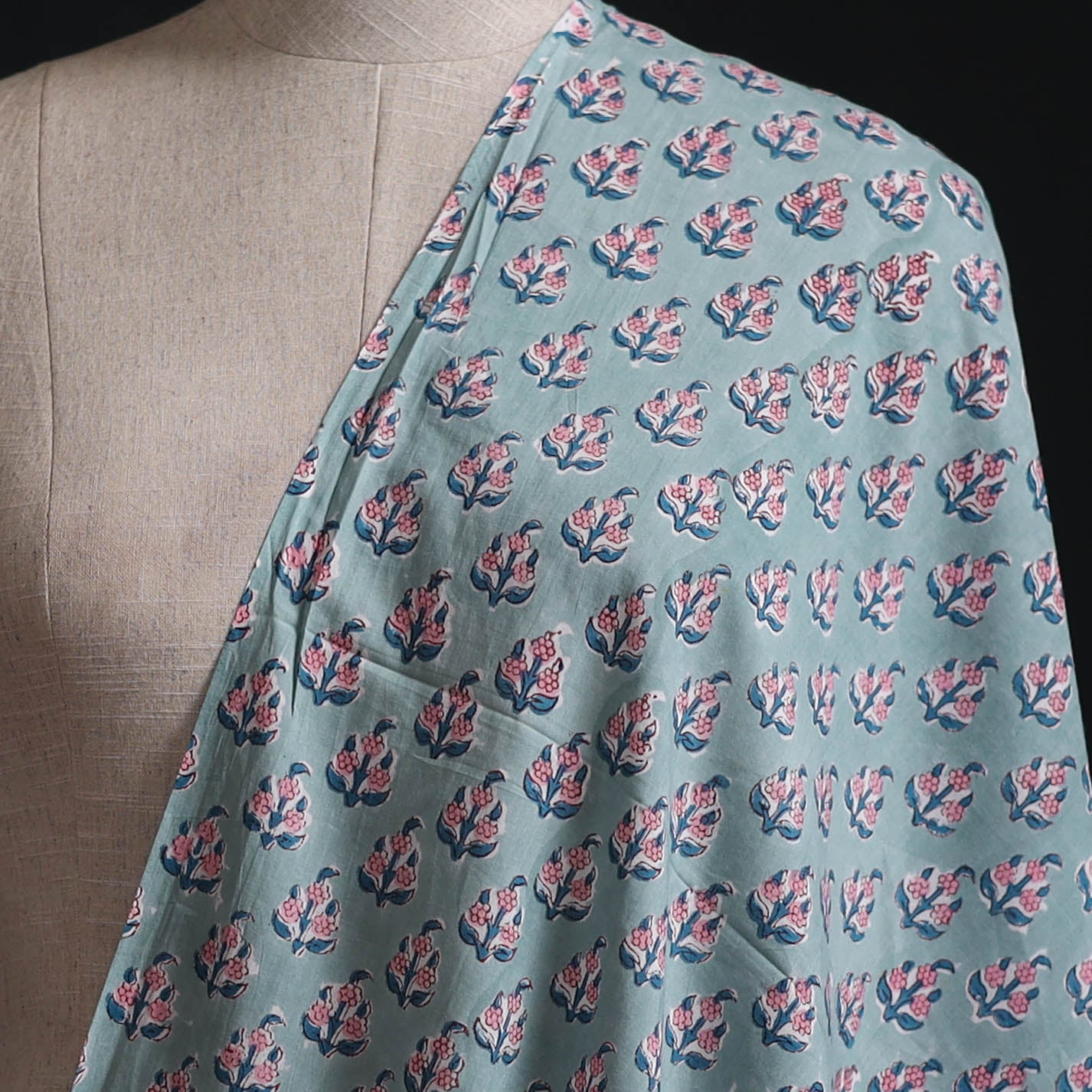 Sanganeri Hand Block Print Cotton Fabric 11