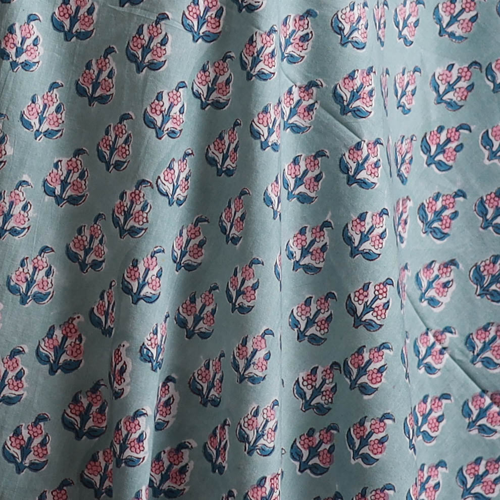 Sanganeri Hand Block Print Cotton Fabric 11
