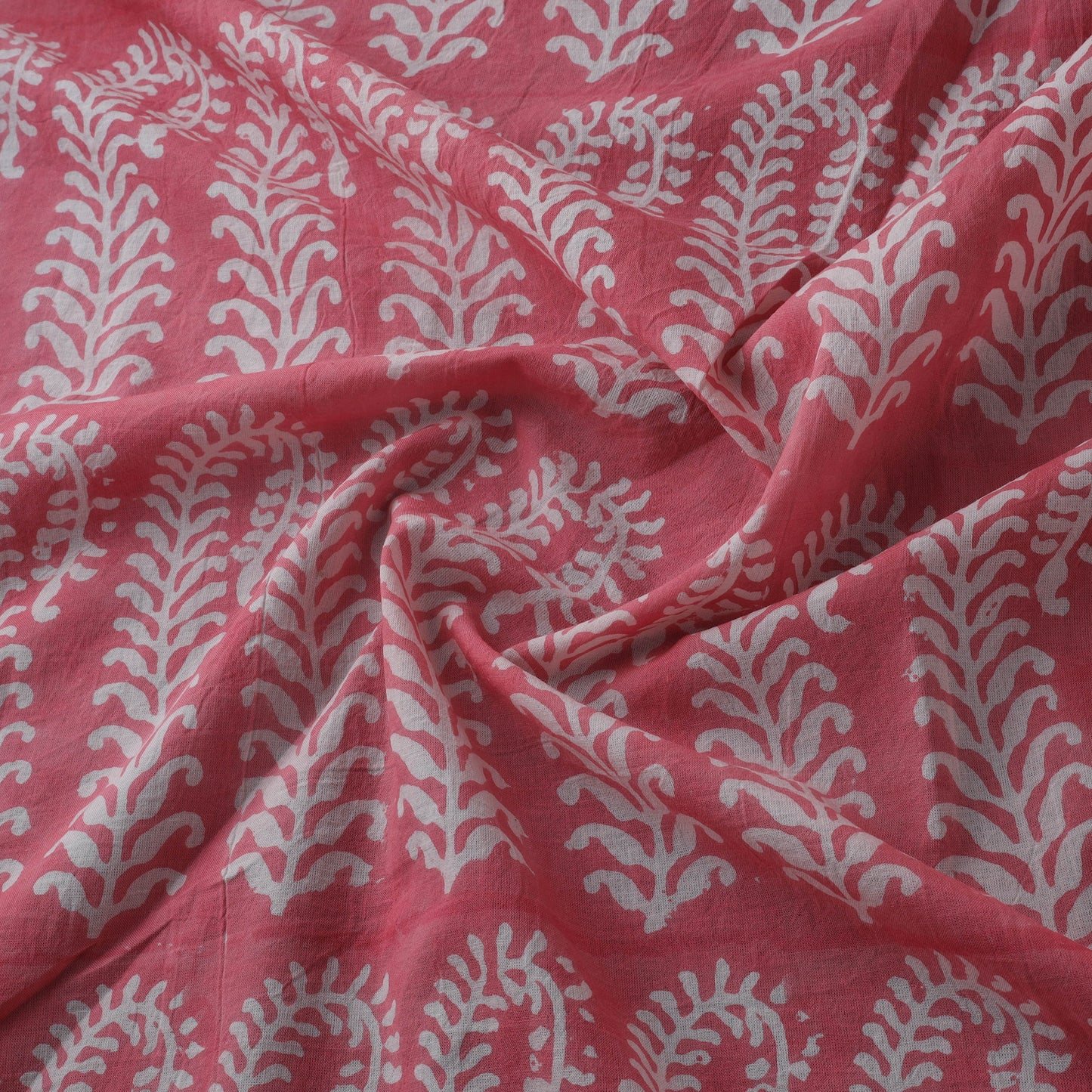 Bagh Hand Block Print Pure Mul Cotton Natural Dyed Fabric 11