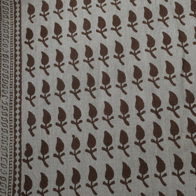 Beige - Bagh Hand Block Print Natural Dyed Cotton Fabric 01