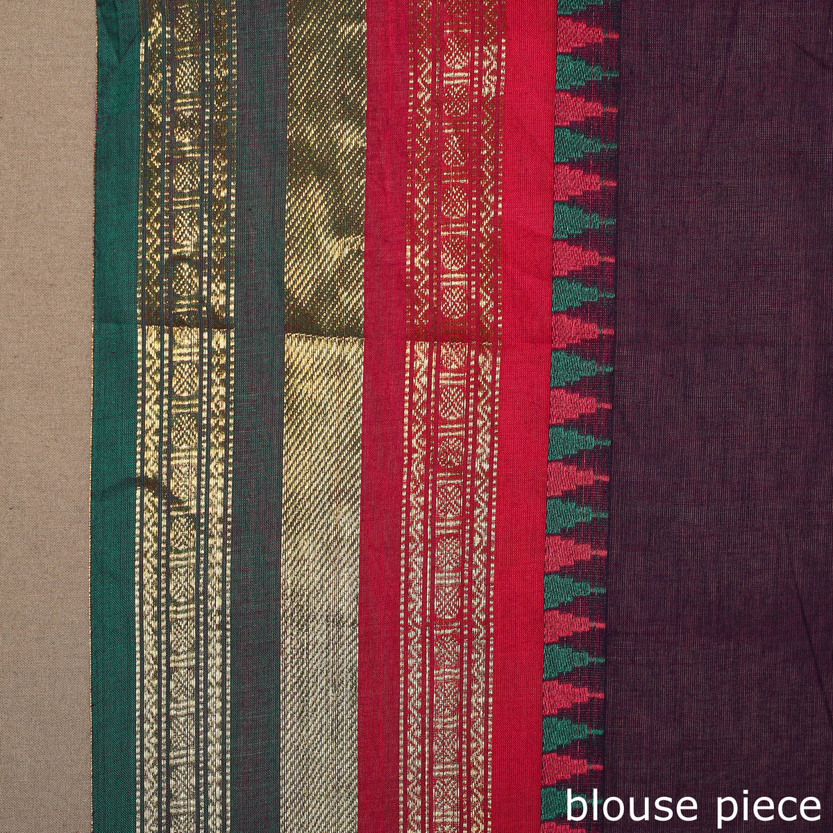 Purple Kandangi Chettinad Cotton Saree with Zari Border