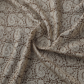 Beige - Bagh Hand Block Print Natural Dyed Cotton Fabric 04