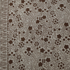 Beige - Bagh Hand Block Print Natural Dyed Cotton Fabric 08